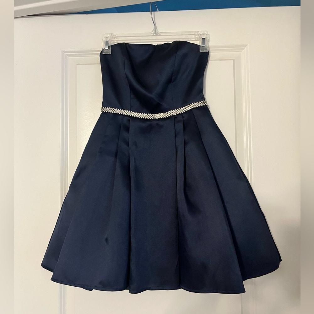 Navy Blue Homecoming Dress